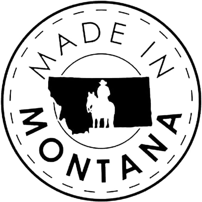 Montana Silversmiths مشبك نقود بأسلوب الحياة الغربي مصنوع في الولايات المتحدة الأمريكية (قرن طويل منحوت بلونين) - Image 4